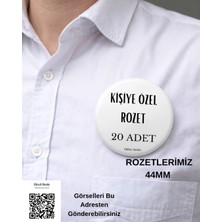 Ebruli Baskı Kişiye Özel Rozet 20 Adet – Metal Iğneli Baskılı Rozet