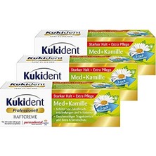Trendexa Yapışkan Krem Med+Papatya Diş Temizleyici, 3'lü Paket (3 x 40 G)