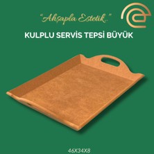 Eymen Hobi Tasarım Eymen Hobi Kulplu Servis Tepsi Büyük