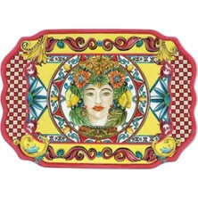 St. Morritz Sicily Tepsi 47 cm x 33 cm Turuncu