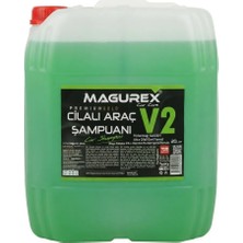 Magurex 20 KG  Ekonomik Cilalı Oto Şampuanı PH Nötr  ve  Mikrofiber Yıkama Süngeri Seti