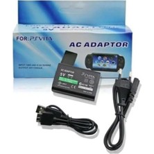 Doreka Sony Ps Vita 2000 Uyumlu Şarj Cihazı Adaptörü ve Micro USB Kablo Seti (5V 1500MA)