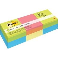 Trendexa Notlar; 2x2 Inç, 3 Küp, Amerika'nın 1 Numaralı Favori Yapışkan Notları, Çeşitli Renkler, Geri Dönüştürülebilir (2051-3PK)