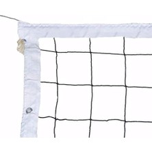 Trendexa Silver Voleybol Filesi (Ağı) 5,5 M; 4 Tarafı Bantlı, 3 mm Çelik Halatlı, 3 mm Polyamid Ip File