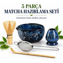 Valkyrie 5 Parça Matcha Seti Chasen Bambu Çırpıcı Chashaku Kaşık Chawan Kase ve Stand M663