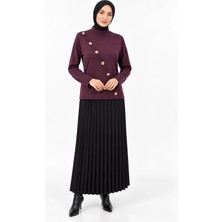 Nuss Triko Tunik Bordo 206