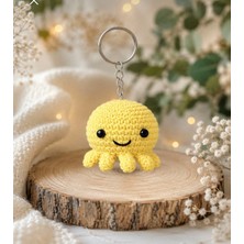 Sevimli İlmekler Amigurumi Ahtapot Anahtarlık