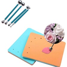 St. Morritz Pastacılık Çiçek Modelleme Süngeri Metal Marzipan Seti Şeker Hamuru Çiçek Modelleme Set