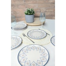 St. Morritz Floral Waves Nordic Pasta Tabağı 22 cm 6 Adet 22669