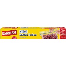 Trendexa Kilitli Mutfak Torbası Büyük Boy 10'lu 26X28 Cm, Tekrar Kullanılabilir & Hava Geçirmez, Dayanıklı Saklama Poşeti