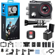 Trendexa EK7000 Pro 4K Aksiyon Kamerası; Dokunmatik Ekran, 40 M Derinlik ve Geniş Açılı