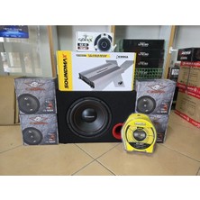 St. Morritz Paket Ses Sistemi 2 Takım 20 cm 1 Takım Tiz 1 Adet 5 Kanal Anfi 1 Adet 4ga Kablo 1 Adet 30 cm Bas