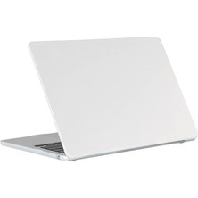 Trendexa Macbook Air 13.3inç A1369 A1466 A2337 ile Uyumlu Premium Ince Pc Mat Bottom Kapaklı Kılıf Renksiz