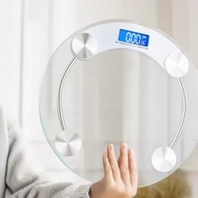 Trendexa Dijital Baskül Banyo Oval Cam Tartı Temperli Cam 180 kg Kapasiteli