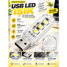 USB Mini LED Lamba Taşınabilir Çoklu LED Aydınlatma – Bilgisayar, Powerbank ve Adaptör Uyumlu