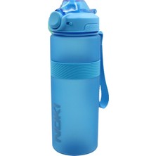 St. Morritz Noki Petg Kilitli Kapak Plastik Matara 1000 ml Mavi