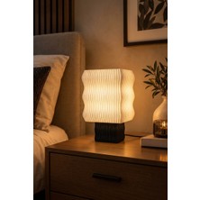 Designobee Ritim - Modern Abajur Masa Lambası – Ambiyans Aydınlatma, Dekoratif Abajur