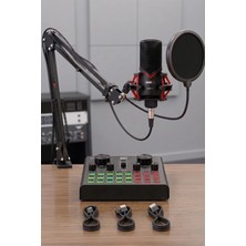 St. Morritz Midex Gmx-1rc Set Condenser Mikrofon Ses Kartı Canlı Yayın Paketi (Telefon ve Pc)