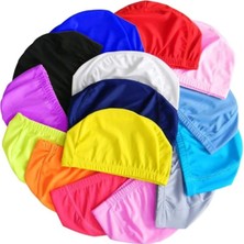St. Morritz 100 Adet Full Likralı Unisex Bez Bone Havuz Bonesi Deniz Yüzücü Bonesi (Tüm Yaşlara Uygun)