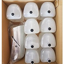 Trendexa Köpük Sabun Ametist 1 L 9 Adet + Duvar Aparatı Dispenser Inox 1 Adet
