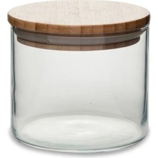St. Morritz Kavanoz Bambu Kapaklı Kavanoz 700 ml - 2 Adet