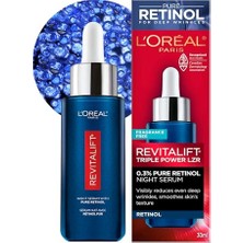 Trendexa Revitalift Triple Power Lzr Retinol Gece Serumu, Yüz Için %0,3 Saf Retinol, Nemlendirici, 30 ml