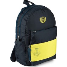 Bereketli Store Me Fenerbahçe Bant Detaylı Lacivert Paraşüt Kumaş Okul Çantası | Çocuk Sırt Çantası 23703