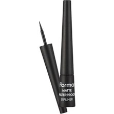 Trendexa Suya Dayanıklı Mat Dipliner (Siyah) - Waterproof Dipliner - 001 Black - 8690604536481