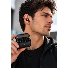 Kablosuz Bluetooth Kulaklık 2’si 1 Arada Klipsli Kulak Içi 4’lü Siyah