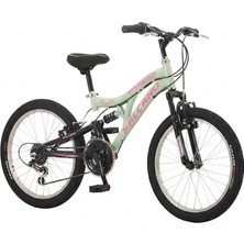 Salcano helen 20 V Fren 18 Vites Çift Amortisörlü 20 Jant Çocuk Bisikleti Mint Yeşili Pembe