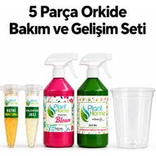 ByKurt Orkide Bakım Seti Saksı Keiki Macunu Köklendirme Jeli Power Mix Bloom 5 Parça