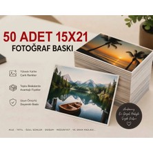 Terakki Parlak Fotoğraf Baskısı 50 Adet  15X21 Ebat 260 gr Yüksek Kalite Kağıtı