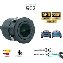 Trendexa Sc2 Ahd 720P Araç Ön/arka Görüş Kamerası, Su Geçirmez Mini Gömme Model