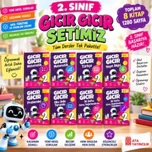 Ata Yayıncılık 2. Sınıf Gıcır Gıcır Setimiz 8'li Set | Matematik, Türkçe, Hayat Bilgisi, Problemler ve Değerlendirme Kitapları