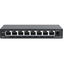 Reyee RG-ES108D 8 Port 10-100 Switch Metal Kasa
