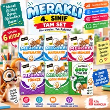 Meraklı Zihinler 4. Sınıf Meraklı Tüm Dersler Eğitim Seti – 6'lı Set | Matematik, Türkçe, Fen Bilimleri, Sosyal Bilgiler ve Haftalık Ödev Föyleri