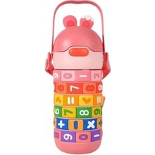 Trendexa Pipetli Çelik Matara Pembe 430 ml