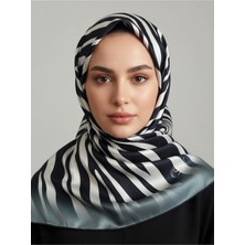 Lady Coco Zebra Desenli Dijital Baskı Rayon Eşarp