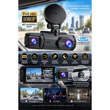 Akıllı Bayi Full Hd 1080P Çift Kamera 180° Geniş Açı Wifi Şarjlı Kullanım