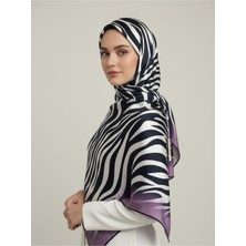 Lady Coco Zebra Desenli Dijital Baskı Rayon Eşarp