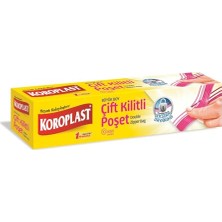 Trendexa Tekrar Kullanılabilir Büyük Çift Kilitli Dondurucu Poşeti, 10'lu, 24X28 Cm, Sızdırmaz ve Dayanıklı, Şeffaf, Bpa Içermez