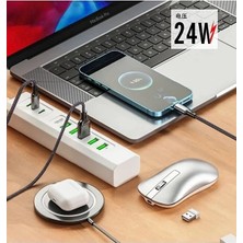 Epilons 8 Portlu Çoklu USB Şarj Istasyonu 5 USB + 3 Type-C Masaüstü Çoklu Şarj Cihazı
