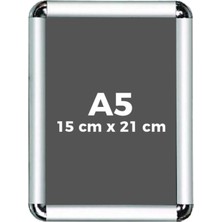St. Morritz A5 15X21CM Alüminyum Çerçeve 1 Adet Rondo Köşe Aç Kapa Açılır Kapanır - Belge Çerçevesi