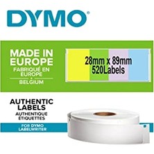 Trendexa S0722380 Lw Adres Etiketi, 89X28 Mm, 520 Etiket/paket, Karışık Renkli (99011)