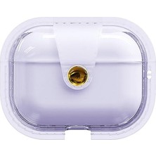 Trendexa Kılıf, Apple ile Uyumlu Airpods Pro 2 Airbag 33 Darbelere Karşı Dayanıklı Magnetik Mor