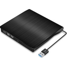 Trendexa Harici DVD Rw USB 3.0 Sürücü; Ultra Ince CD DVD Yazıcı Okuyucu, Laptop ve Pc Uyumlu, Windows ve Mac Destekli