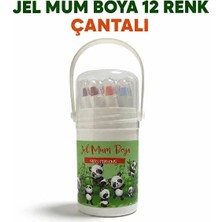 Cengo Çantalı Jel Mum Boya Seti 12 Renk Yıkanabilir - Canlı ve Parlak Renkler