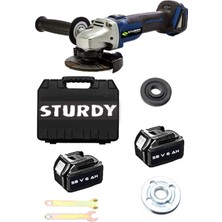 St. Morritz Japon Tech Professionel Brushless Bakır Sargı Motor 58VOLT 8 Amper Çift Akülü Taşlama Makinası Vt-4