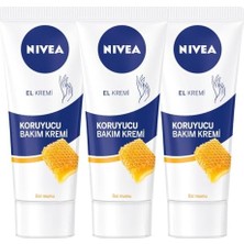 Trendexa Bal Mumlu Koruyucu El Bakım Kremi 75 Ml, Nemlendirici, Yağlı His Bırakmayan, Gül Kokulu, X3 Adet