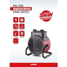 Marsstar MS-230 Endüstriyel Fanlı Isıtıcı